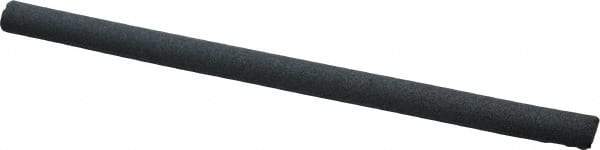 Grier Abrasives - Half Round, Silicone Carbide, Finishing Stick - 4" Long x 1/4" Width, 3/32" Diam x 1-1/2" Long Shank, Fine Grade - Industrial Tool & Supply