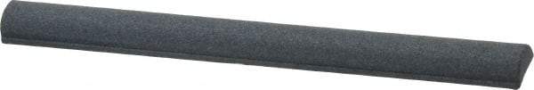 Grier Abrasives - Half Round, Silicone Carbide, Finishing Stick - 4" Long x 3/8" Width, 3/32" Diam x 1-1/2" Long Shank, Fine Grade - Industrial Tool & Supply