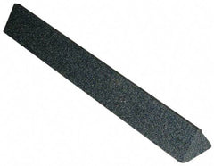 Grier Abrasives - Three Square, Silicone Carbide, Finishing Stick - 4" Long x 1/4" Width, 3/32" Diam x 1-1/2" Long Shank, Coarse Grade - Industrial Tool & Supply