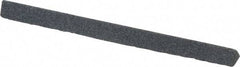 Grier Abrasives - Three Square, Silicone Carbide, Finishing Stick - 4" Long x 1/4" Width, 3/32" Diam x 1-1/2" Long Shank, Medium Grade - Industrial Tool & Supply
