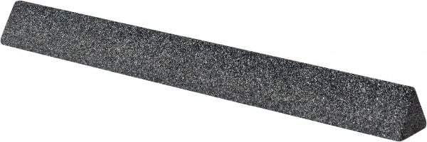 Grier Abrasives - Three Square, Silicone Carbide, Finishing Stick - 4" Long x 3/8" Width, 3/32" Diam x 1-1/2" Long Shank, Coarse Grade - Industrial Tool & Supply