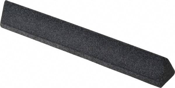 Grier Abrasives - Three Square, Silicone Carbide, Finishing Stick - 4" Long x 1/2" Width, 3/32" Diam x 1-1/2" Long Shank, Coarse Grade - Industrial Tool & Supply