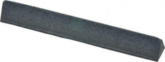 Grier Abrasives - Three Square, Silicone Carbide, Finishing Stick - 4" Long x 1/2" Width, 3/32" Diam x 1-1/2" Long Shank, Medium Grade - Industrial Tool & Supply