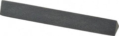 Grier Abrasives - Three Square, Silicone Carbide, Finishing Stick - 4" Long x 1/2" Width, 3/32" Diam x 1-1/2" Long Shank, Fine Grade - Industrial Tool & Supply