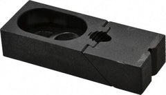 TE-CO - 3-7/8" OAL x 1-1/2" Overall Width, Standard Grip Nose, Steel Manual Edge Clamp - Black Oxide Coating, 7/8" High, 5/8" Socket Cap Screw Slot, 1-1/4" Travel - Industrial Tool & Supply