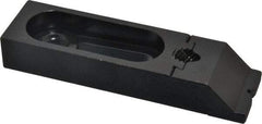 TE-CO - 5-5/16" OAL x 1-1/2" Overall Width, Low Grip Nose, Steel Manual Edge Clamp - Black Oxide Coating, 7/8" High, 5/8" Socket Cap Screw Slot, 2" Travel - Industrial Tool & Supply