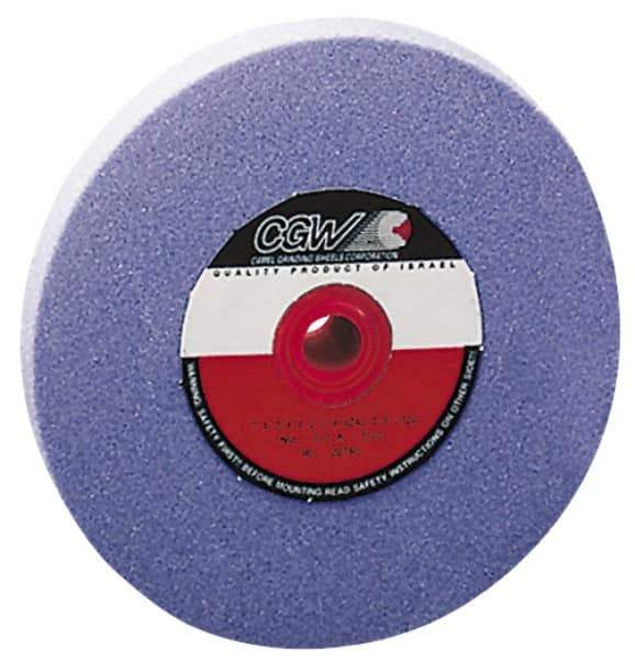 Camel Grinding Wheels - 36 Grit Aluminum Oxide Bench & Pedestal Grinding Wheel - 6" Diam x 1" Hole x 1" Thick, 4456 Max RPM, K Hardness, Very Coarse Grade , Vitrified Bond - Industrial Tool & Supply