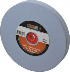 Camel Grinding Wheels - 120 Grit Aluminum Oxide Bench & Pedestal Grinding Wheel - 6" Diam x 1" Hole x 3/4" Thick, 4456 Max RPM, K Hardness, Fine Grade , Vitrified Bond - Industrial Tool & Supply