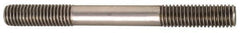 Jergens - M10x1.50 80mm OAL Equal Double Threaded Stud - Alloy Steel, Black Oxide Finish, 30mm Equal Thread Length, Metric - Industrial Tool & Supply
