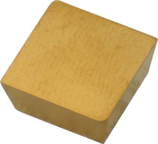 Value Collection - CTA4 Grade TCN55 Carbide Milling Insert - TiN Finish, 3/16" Thick, 0.46" Inscribed Circle, 1/32" Corner Radius - Industrial Tool & Supply