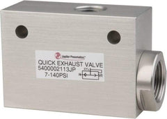 PRO-SOURCE - 1/2" NPT Quick Exhaust Valve - 3/4" Exhaust Port, 7.1 to 140.78 psi, Aluminum Alloy Material - Industrial Tool & Supply