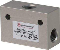 PRO-SOURCE - 1/4" NPT Shuttle Valve - 11.4 to 140.78 psi & Aluminum Alloy Material - Industrial Tool & Supply