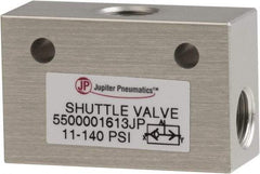 PRO-SOURCE - 1/8" NPS Shuttle Valve - 11.4 to 140.78 psi & Aluminum Alloy Material - Industrial Tool & Supply
