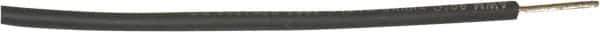 Made in USA - 18 AWG, 65 Strand, 500' OAL, Tinned Copper Hook Up Wire - Black EPDM Jacket, 0.145" Diam - Industrial Tool & Supply