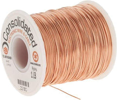 Made in USA - 22 AWG, 0.0253 Inch Diameter, 507 Ft., Solid, Grounding Wire - Copper, ASTM B3, QQ-W-343 Type S, RoHS Compliant - Industrial Tool & Supply