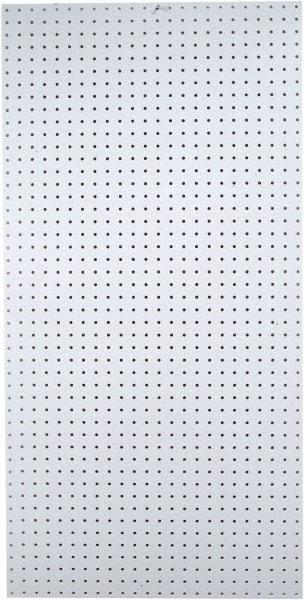 Triton - 48" Wide x 96" High Peg Board Storage Board - 1 Panel, Polypropylene, White - Industrial Tool & Supply