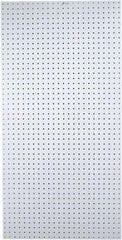 Triton - 48" Wide x 96" High Peg Board Storage Board - 1 Panel, Polypropylene, White - Industrial Tool & Supply