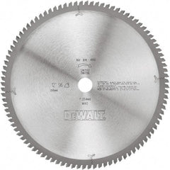 DeWALT - 12" Diam, 1" Arbor Hole Diam, 96 Tooth Wet & Dry Cut Saw Blade - Tungsten Carbide-Tipped, Standard Round Arbor - Industrial Tool & Supply