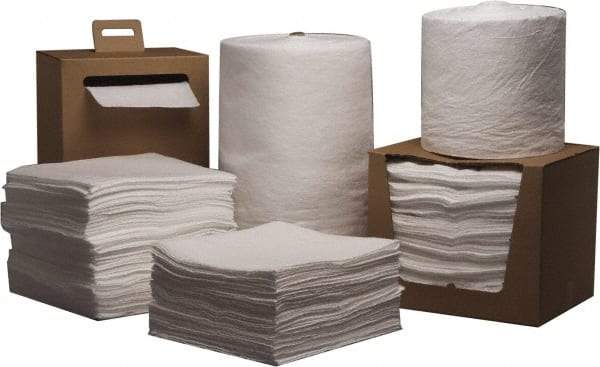 PRO-SAFE - 21 Gal Capacity per Package, Oil Only Pad - 19" Long x 15" Wide, Polypropylene - Industrial Tool & Supply