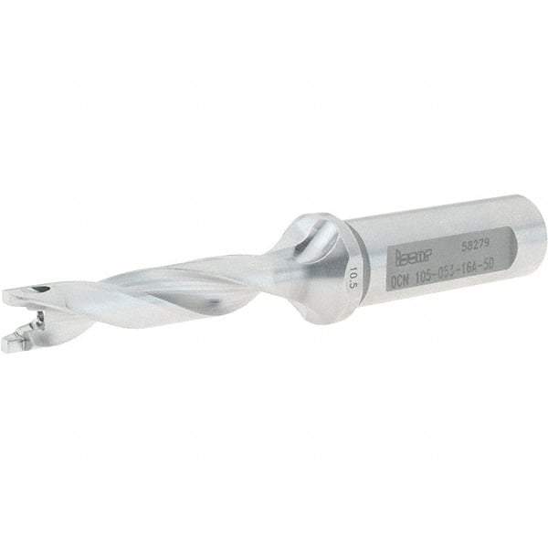 Iscar - 10.5mm to 10.9mm Diam, 5xD, 53mm Max Depth, 16mm Shank Diam, 116.7mm OAL, Replaceable-Tip Drill - FCP, ICK, ICK-2M, ICM, ICN, ICP, iCP-2M Insert, 10 Seat Size, 78274552 Toolholder, Series SumoCham - Industrial Tool & Supply