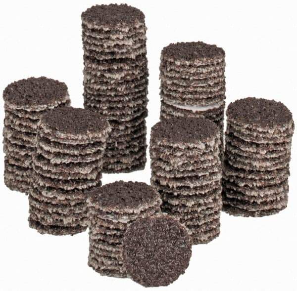 Tru-Maxx - 1/2" Diam, 60 Grit Aluminum Oxide Adhesive PSA Disc - Medium Grade, X Weighted Cloth Backing, For Right Angle/Vertical Shaft Portable Grinders - Industrial Tool & Supply