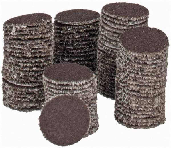 Tru-Maxx - 1/2" Diam, 320 Grit Aluminum Oxide Adhesive PSA Disc - Extra Fine Grade, X Weighted Cloth Backing, For Right Angle/Vertical Shaft Portable Grinders - Industrial Tool & Supply