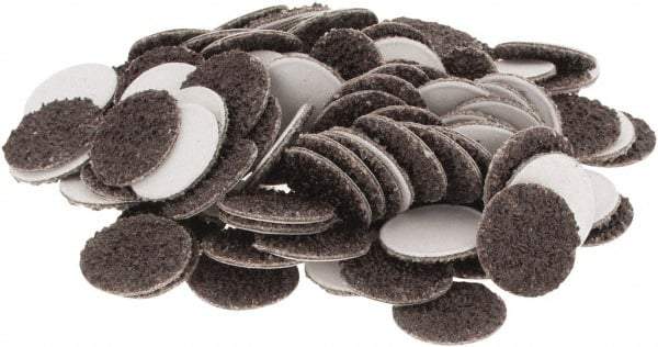 Tru-Maxx - 1/2" Diam, 40 Grit Aluminum Oxide Adhesive PSA Disc - Coarse Grade, X Weighted Cloth Backing, For Right Angle/Vertical Shaft Portable Grinders - Industrial Tool & Supply
