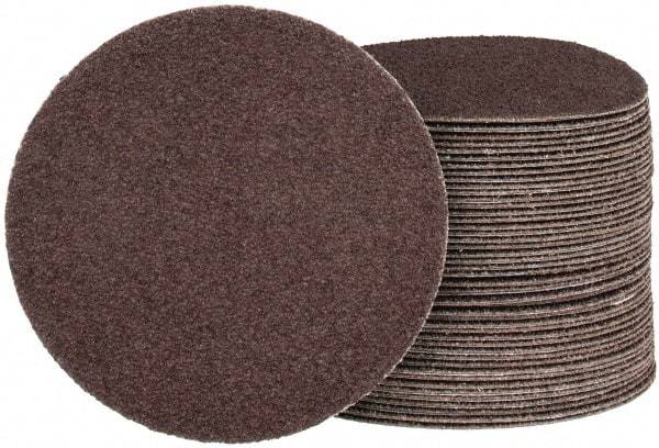 Tru-Maxx - 4" Diam, 60 Grit Aluminum Oxide Adhesive PSA Disc - Medium Grade, X Weighted Cloth Backing, For Right Angle/Vertical Shaft Portable Grinders - Industrial Tool & Supply
