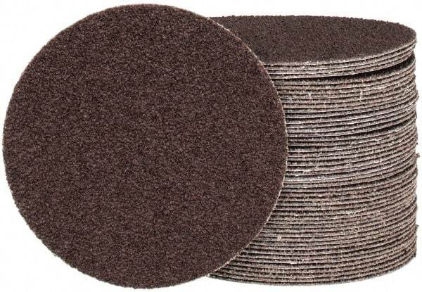 Tru-Maxx - 4" Diam, 40 Grit Aluminum Oxide Adhesive PSA Disc - Coarse Grade, X Weighted Cloth Backing, For Right Angle/Vertical Shaft Portable Grinders - Industrial Tool & Supply