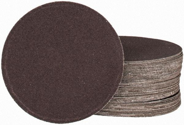 Tru-Maxx - 4" Diam, 240 Grit Aluminum Oxide Adhesive PSA Disc - Very Fine Grade, X Weighted Cloth Backing, For Right Angle/Vertical Shaft Portable Grinders - Industrial Tool & Supply