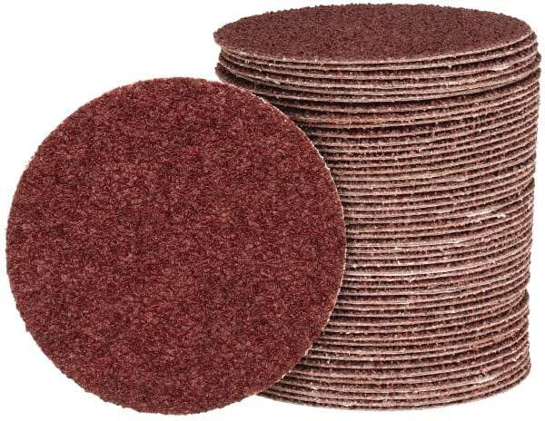 Tru-Maxx - 4" Diam, 24 Grit Aluminum Oxide Adhesive PSA Disc - Very Coarse Grade, X Weighted Cloth Backing, For Right Angle/Vertical Shaft Portable Grinders - Industrial Tool & Supply