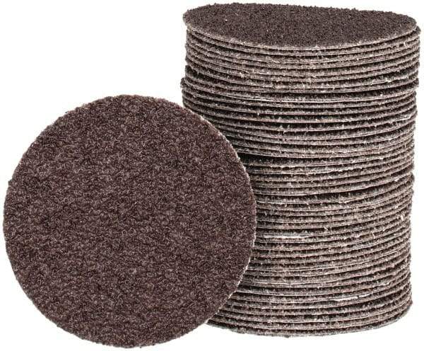 Tru-Maxx - 3" Diam, 36 Grit Aluminum Oxide Adhesive PSA Disc - Very Coarse Grade, X Weighted Cloth Backing, For Right Angle/Vertical Shaft Portable Grinders - Industrial Tool & Supply