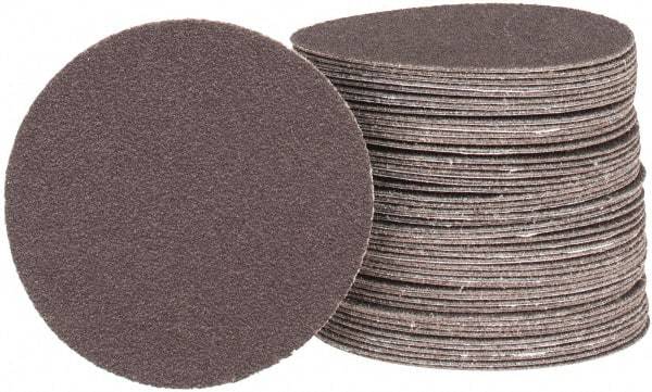 Tru-Maxx - 3" Diam, 100 Grit Aluminum Oxide Adhesive PSA Disc - Fine Grade, X Weighted Cloth Backing, For Right Angle/Vertical Shaft Portable Grinders - Industrial Tool & Supply