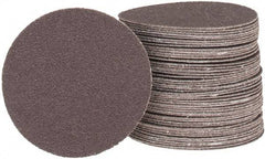 Tru-Maxx - 3" Diam, 100 Grit Aluminum Oxide Adhesive PSA Disc - Fine Grade, X Weighted Cloth Backing, For Right Angle/Vertical Shaft Portable Grinders - Industrial Tool & Supply