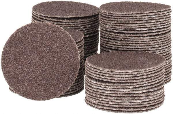 Tru-Maxx - 2" Diam, 50 Grit Aluminum Oxide Adhesive PSA Disc - Coarse Grade, X Weighted Cloth Backing, For Right Angle/Vertical Shaft Portable Grinders - Industrial Tool & Supply