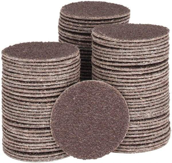 Tru-Maxx - 1-1/2" Diam, 50 Grit Aluminum Oxide Adhesive PSA Disc - Coarse Grade, X Weighted Cloth Backing, For Right Angle/Vertical Shaft Portable Grinders - Industrial Tool & Supply