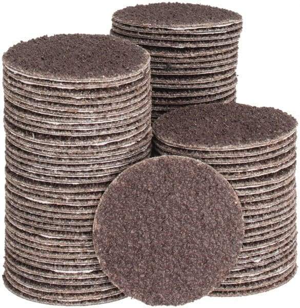 Tru-Maxx - 1-1/2" Diam, 40 Grit Aluminum Oxide Adhesive PSA Disc - Coarse Grade, X Weighted Cloth Backing, For Right Angle/Vertical Shaft Portable Grinders - Industrial Tool & Supply