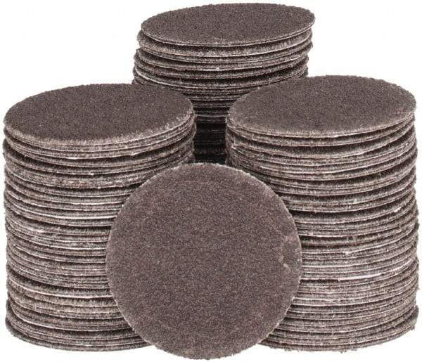 Tru-Maxx - 1-1/2" Diam, 100 Grit Aluminum Oxide Adhesive PSA Disc - Fine Grade, X Weighted Cloth Backing, For Right Angle/Vertical Shaft Portable Grinders - Industrial Tool & Supply