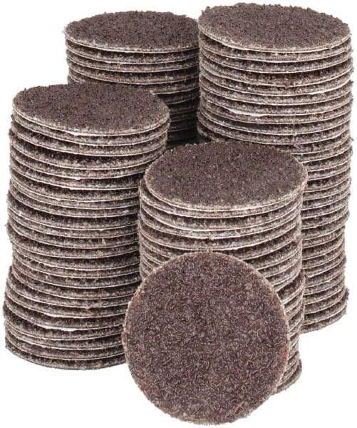 Tru-Maxx - 1" Diam, 50 Grit Aluminum Oxide Adhesive PSA Disc - Coarse Grade, X Weighted Cloth Backing, For Right Angle/Vertical Shaft Portable Grinders - Industrial Tool & Supply