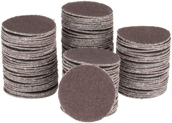 Tru-Maxx - 1" Diam, 240 Grit Aluminum Oxide Adhesive PSA Disc - Very Fine Grade, X Weighted Cloth Backing, For Right Angle/Vertical Shaft Portable Grinders - Industrial Tool & Supply