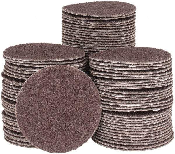 Tru-Maxx - 2" Diam, 60 Grit Aluminum Oxide Adhesive PSA Disc - Medium Grade, X Weighted Cloth Backing, For Right Angle/Vertical Shaft Portable Grinders - Industrial Tool & Supply