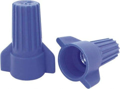 Ideal - 3, 12 to 2, 6 AWG, 600 Volt, Flame Retardant, Wing Twist on Wire Connector - Blue, 221°F - Industrial Tool & Supply
