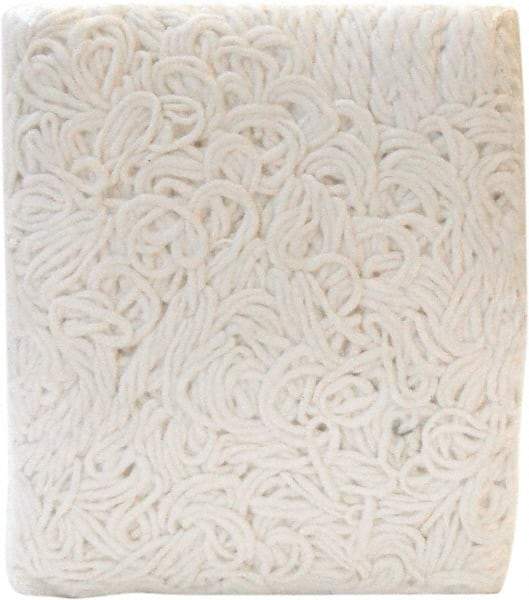 PRO-SOURCE - White Head Band, Large Rayon Cut End Mop Head - Industrial Tool & Supply