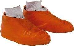 PRO-SAFE - Size XL, Latex, Non-Skid Boot Cover - Orange, Chemical Resistant - Industrial Tool & Supply