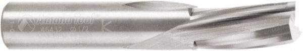 Amana Tool - 1/2" Cutting Diam x 1" Length of Cut, 3 Flute, Downcut Spiral Router Bit - Uncoated, Right Hand Cut, Solid Carbide, 3" OAL x 1/2" Shank Diam, 20° Helix Angle - Industrial Tool & Supply