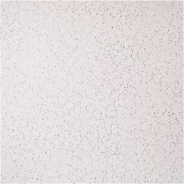 Genesis - 23-1/2" Long x 23-1/2" Wide x 0.1575" Thick, Vinyl Ceiling Tile - ASTM E-84 Specification, White - Industrial Tool & Supply