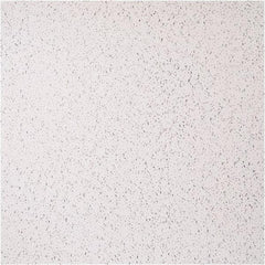 Genesis - 23-1/2" Long x 23-1/2" Wide x 0.1575" Thick, Vinyl Ceiling Tile - ASTM E-84 Specification, White - Industrial Tool & Supply