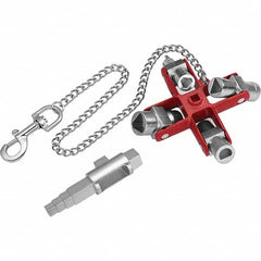 Knipex - Pullers, Extractors & Specialty Wrenches Type: Universal Key - Construction Overall Length (Inch): 4.6 - Industrial Tool & Supply