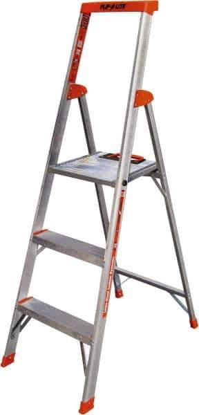 Little Giant Ladder - 3 Steps, 5' High, Type IA Rating, Aluminum Step Ladder - 300 Lb Capacity, 20" Base Width - Industrial Tool & Supply