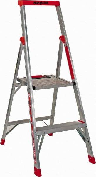 Little Giant Ladder - 2 Steps, 4' High, Type IA Rating, Aluminum Step Ladder - 300 Lb Capacity, 19" Base Width - Industrial Tool & Supply
